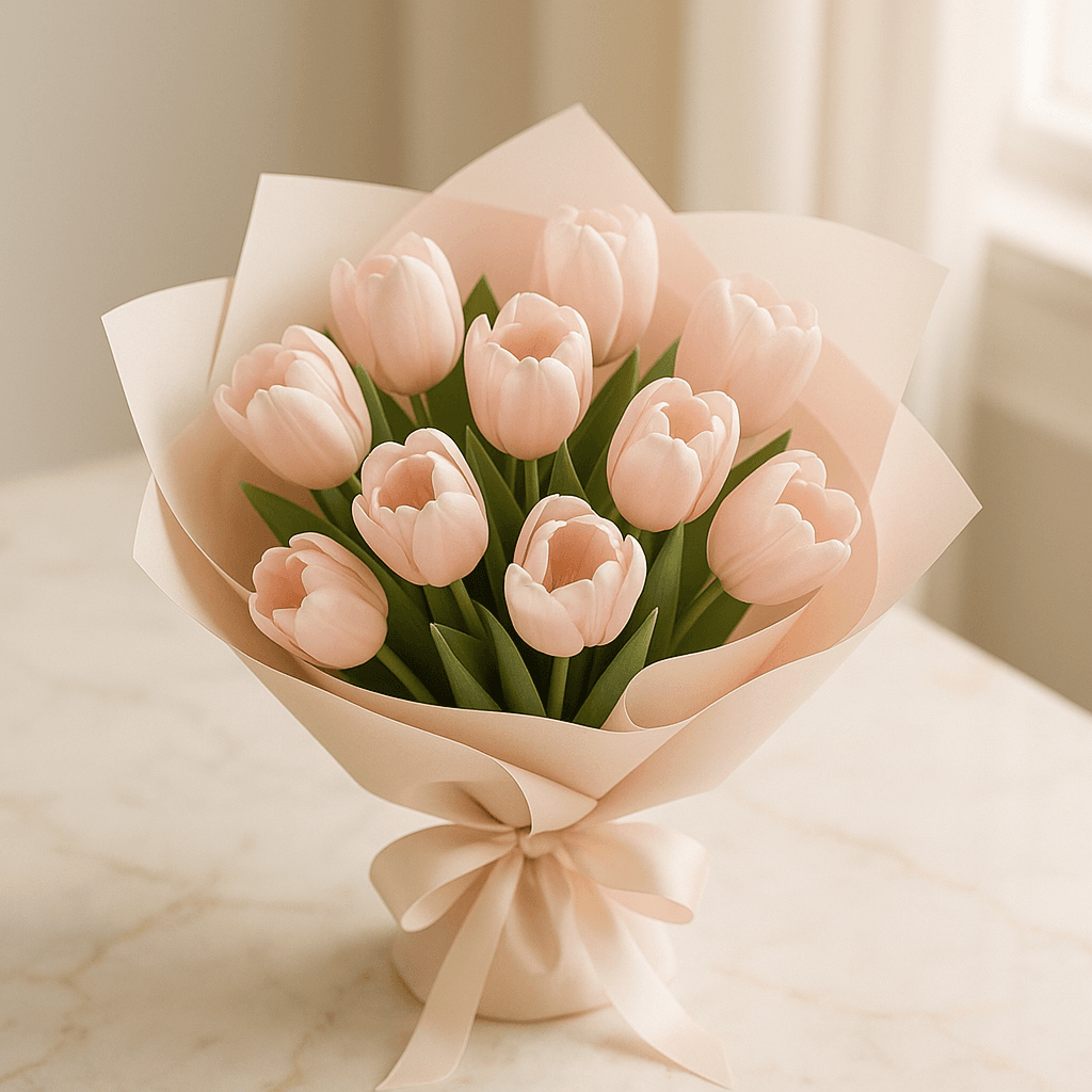 Blush Tulip Bouquet