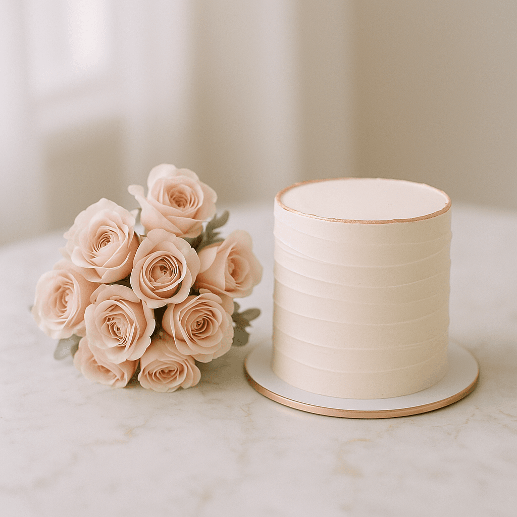 Cake & Flowers Combo